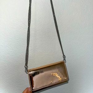 Rose gold phone holder/clutch